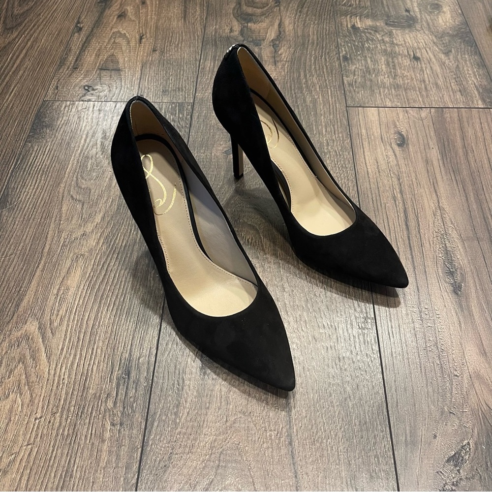 Sam Edelman Womens Black Suede Heels